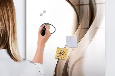 Magnetic writing board wave abstraction design