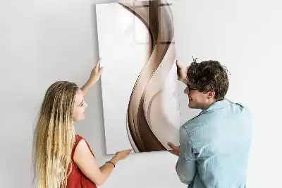 Magnetic writing board wave abstraction design