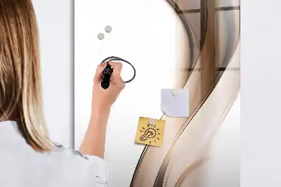 Magnetic writing board wave abstraction design