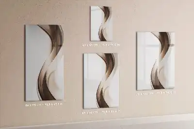 Magnetic writing board wave abstraction design
