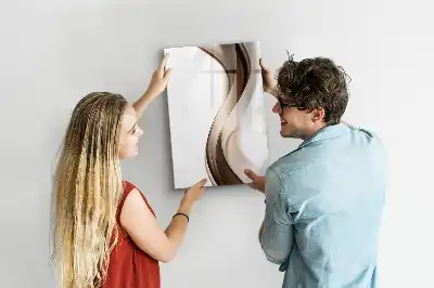 Magnetic writing board wave abstraction design