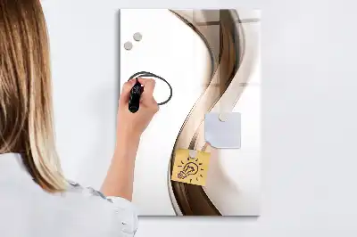 Magnetic writing board wave abstraction design