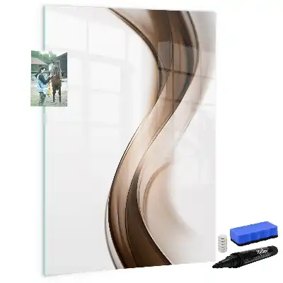 Magnetic writing board wave abstraction design