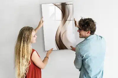 Magnetic writing board wave abstraction design