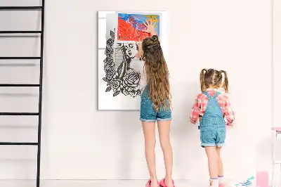 Magnetic erase board featuring our Lady of Guadalupe design
