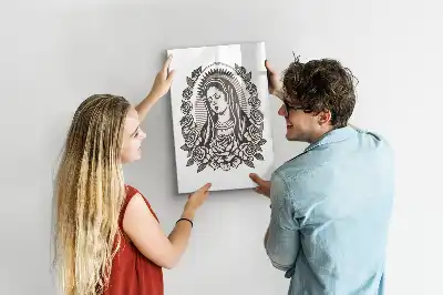 Magnetic erase board featuring our Lady of Guadalupe design