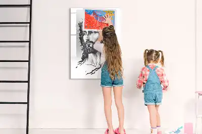 Magnetic writing board Jesus Christ design