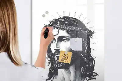 Magnetic writing board Jesus Christ design