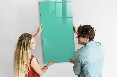 Magnetic writing board in turquoise