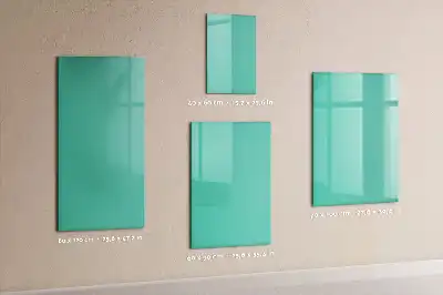 Magnetic writing board in turquoise