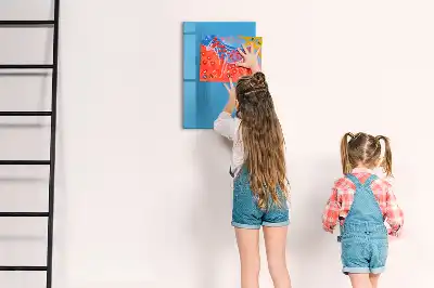Magnetic erase board light blue