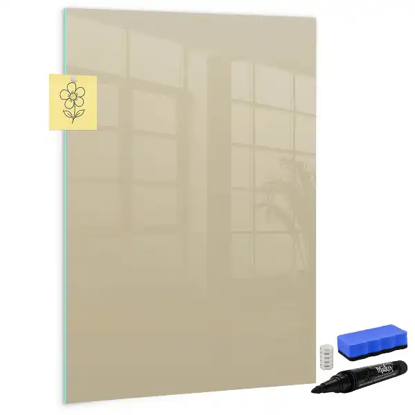 Magnetic erase board beige