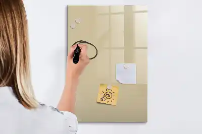 Magnetic erase board beige
