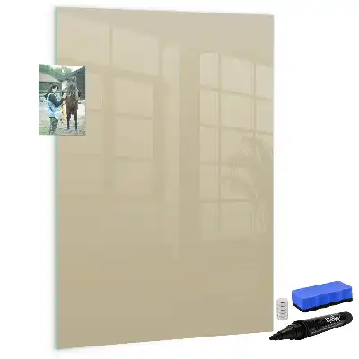 Magnetic erase board beige