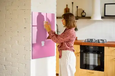 Magnetic erase board pink