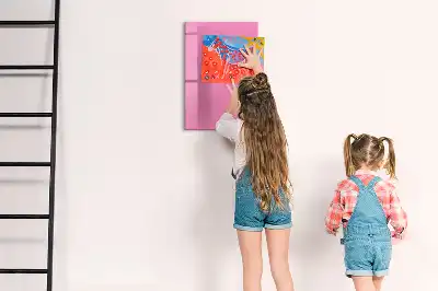 Magnetic erase board pink