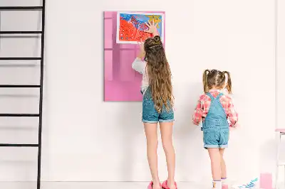 Magnetic erase board pink