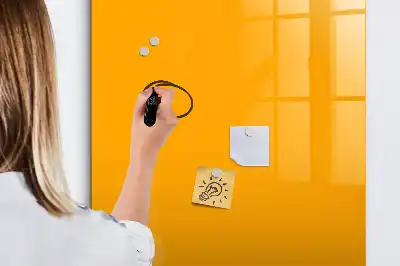 Magnetic erase board in gold yellow