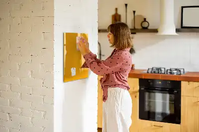 Magnetic erase board in gold yellow
