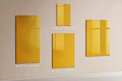 Magnetic erase board in gold yellow
