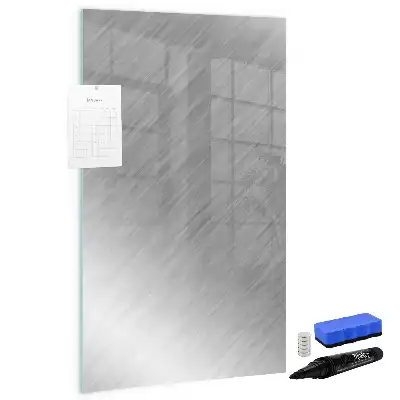 Magnetic dry erase board metallic shine finish