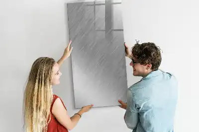 Magnetic dry erase board metallic shine finish