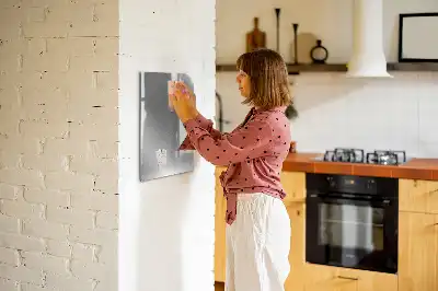 Magnetic dry erase board metallic shine finish