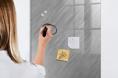 Magnetic dry erase board metallic shine finish