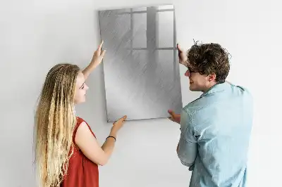 Magnetic dry erase board metallic shine finish