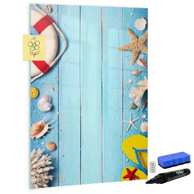 Magnetic erase board Beach lovers set