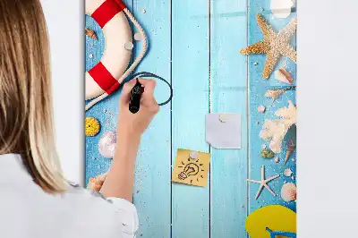 Magnetic erase board Beach lovers set