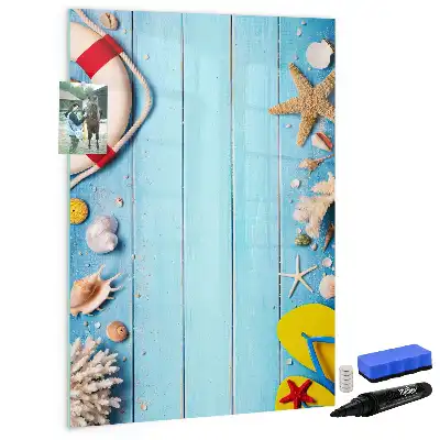 Magnetic erase board Beach lovers set