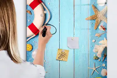 Magnetic erase board Beach lovers set