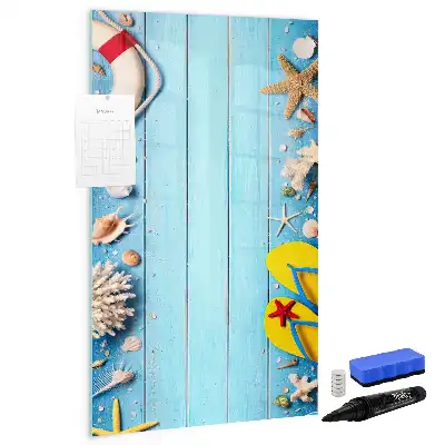 Magnetic erase board Beach lovers set