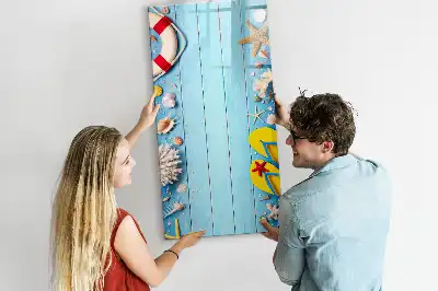 Magnetic erase board Beach lovers set
