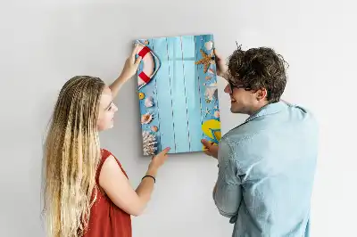 Magnetic erase board Beach lovers set