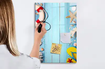Magnetic erase board Beach lovers set