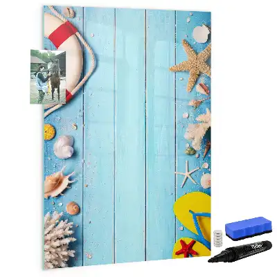 Magnetic erase board Beach lovers set