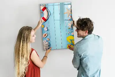Magnetic erase board Beach lovers set
