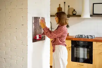 Magnetic erase board with wooden chili pepper design