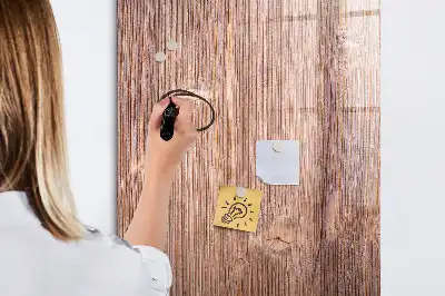 Magnetic erase board with wooden chili pepper design