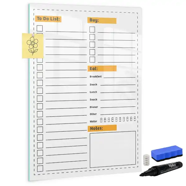 Magnetic writing board to-do list