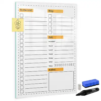 Magnetic writing board to-do list