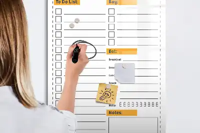 Magnetic writing board to-do list
