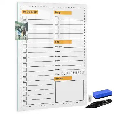 Magnetic writing board to-do list