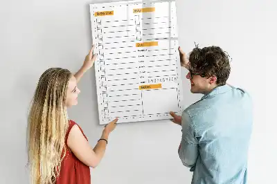 Magnetic writing board to-do list