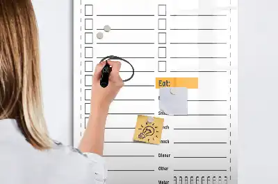 Magnetic writing board to-do list