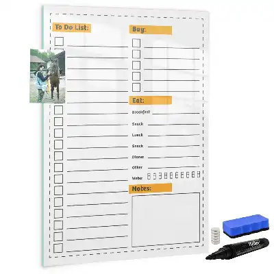 Magnetic writing board to-do list