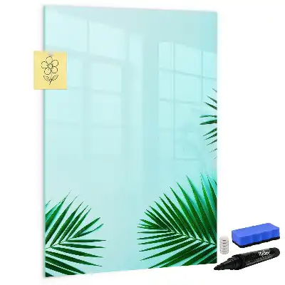 Magnetic writing board Exotic leaves