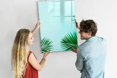 Magnetic writing board Exotic leaves